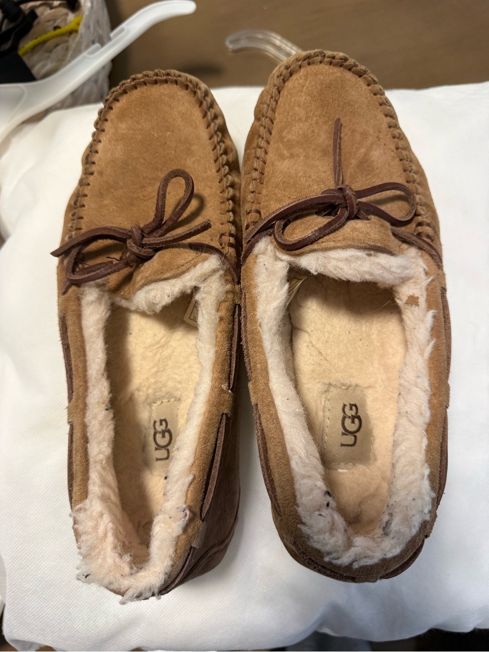 UGG chestnut moccasins